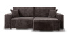 Диван-кровать угловой Оксфорд 711 композиция 1, шенилл Muza 06 темно-коричневый, модульная система, сборка на любую сторону