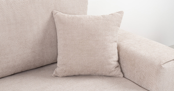 Диван-кровать угловой Оксфорд 710 композиция 1, шенилл Muza 04 светло-бежевый, модульная система, сборка на любую сторону