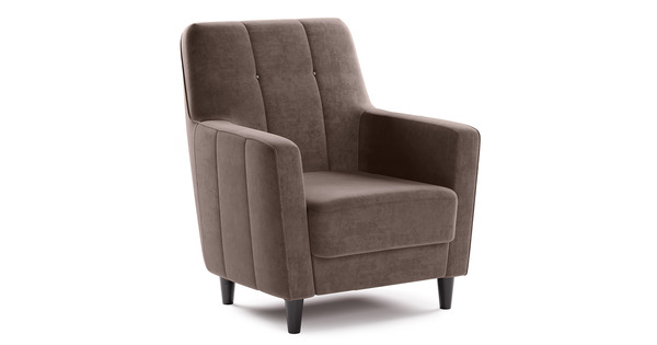 Кресло для отдыха Арно ТК 564 велюр Лаки 06 коричневый перламутр