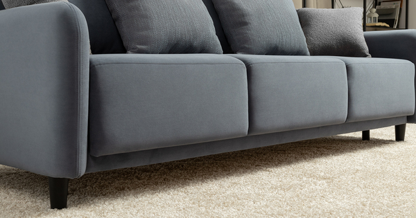 Диван-кровать прямой Дакота ТД 584 велюр Vendetta 24 синий, Riga 1598 z1 col 20 серо-голубой, Romeo 06