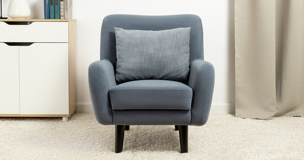 Кресло для отдыха Дакота ТК 584 велюр Vendetta 24 синий, Riga 1598 z1 col 20 серо-голубой