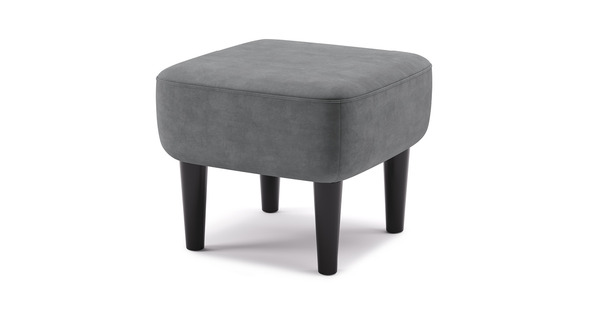 Пуф Дакота ТП 586 велюр Vendetta 11 графитовый серый