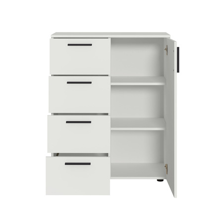 Прихожая Эйр композиция 2 белый PE шагрень, собирается на любую сторону