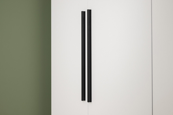 Гостиная Эйр композиция 1 белый PE шагрень, собирается на любую сторону