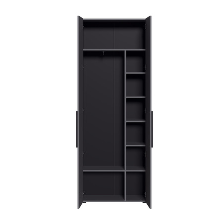 Шкаф для одежды Эйр 13.340 серый графит 0162 РЕ, собирается на любую сторону