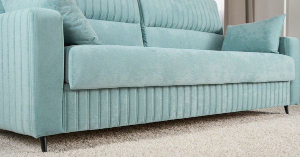 Диван-кровать прямой Изабель ТД 736 велюр Романс минт ментоловый