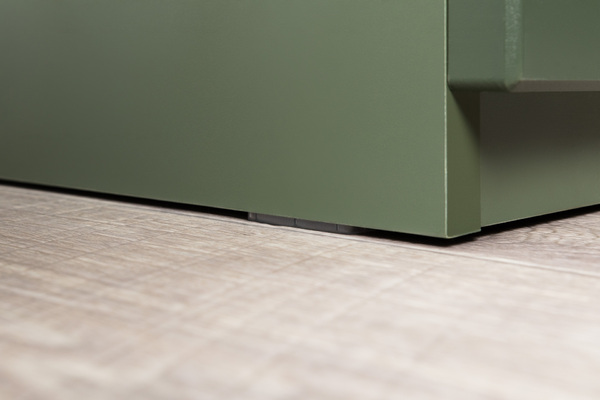 Шкаф двустворчатый Марион 16.340.02 дымчатый зеленый K521, олива шагрень AG 1050 ПВХ