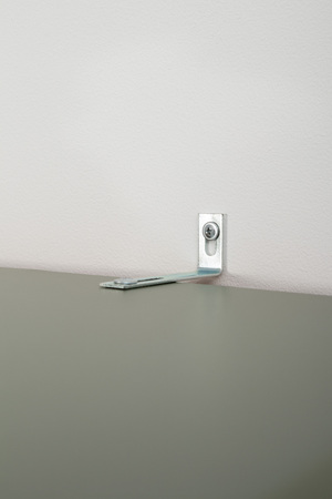 Шкаф двустворчатый Марион 16.340.02 дымчатый зеленый K521, олива шагрень AG 1050 ПВХ