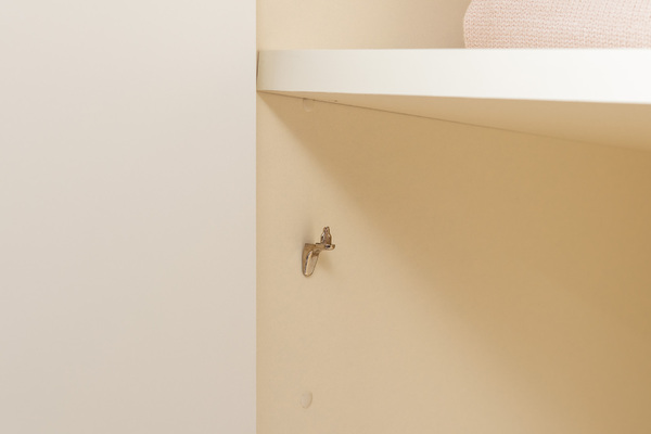 Шкаф-пенал Марион 16.340.01 слоновая кость С341 PE, слоновая кость 6898 ПВХ (собирается на любую сторону)