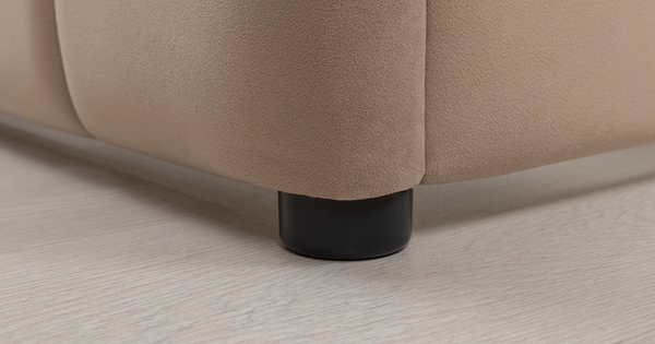 Кровать Милана 160 велюр бежевый кофейный с ортопедическим основанием и подъемным механизмом