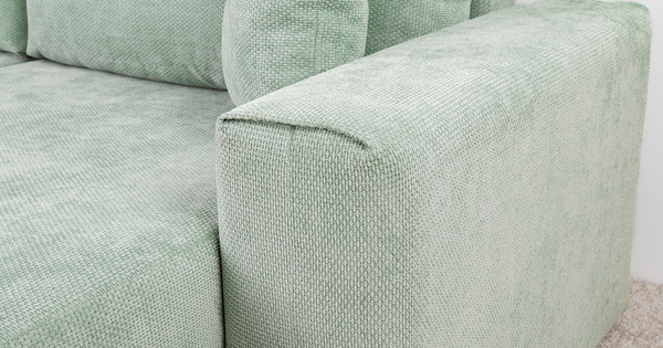 Диван-кровать угловой Оксфорд 715 композиция 2, STORM 9 мятный, модульная система, сборка на любую сторону