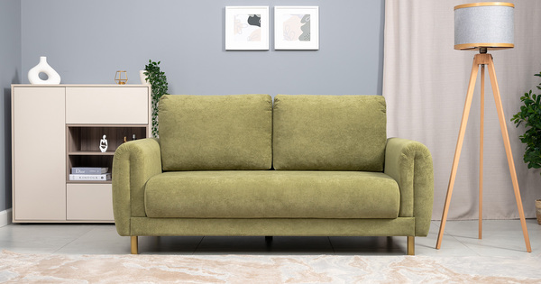 Диван-кровать прямой Оникс ТД 206 велюр Ocean 013 зеленый