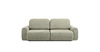 Диван-кровать прямой Тэдди 1503 композиция 1, букле Pique 007 оливковый, модульная система