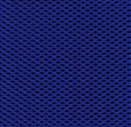 Кресло на колесах Ирис люкс обивка ткань-сетка TW сидушка синий, спинка черный, подлокотники пластик, крестовина пластик, механизм качания 