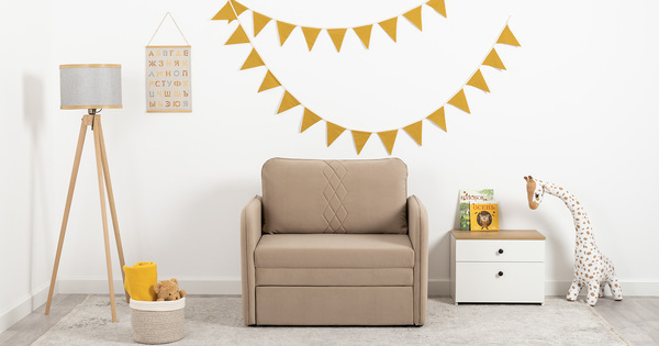 Кресло-кровать Юта (85) ТК 521 велюр Вивальди 21 латте